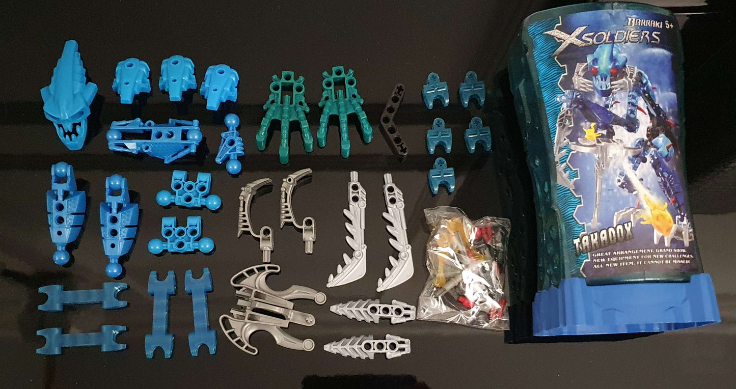 Knockoff, Packaged Set, Xsoldiers: Barraki, Takadox