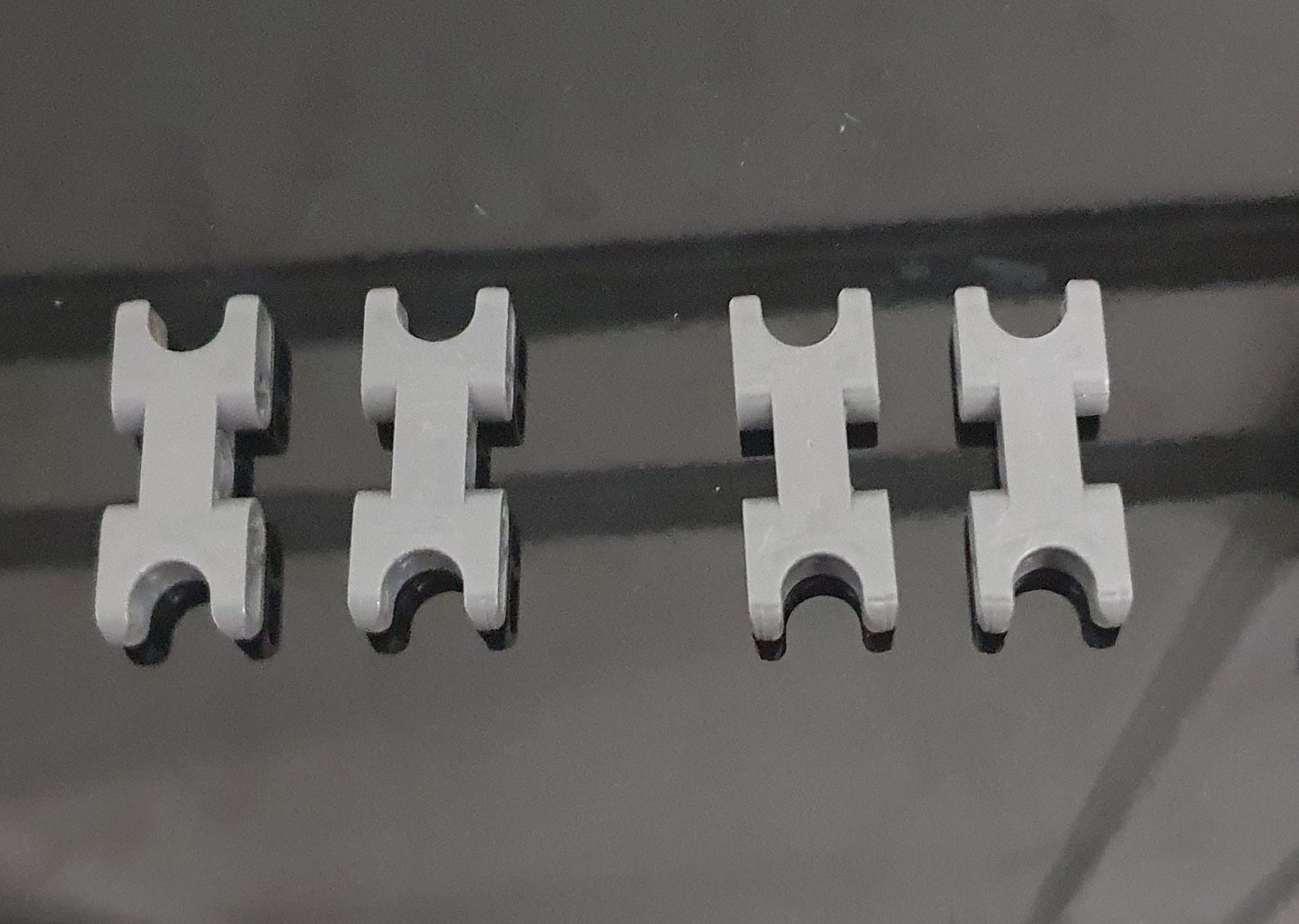 Knockoff, (2 Pack), Dark Blusih Gray Double Ball Joint Sockets (G3 Style Remold)