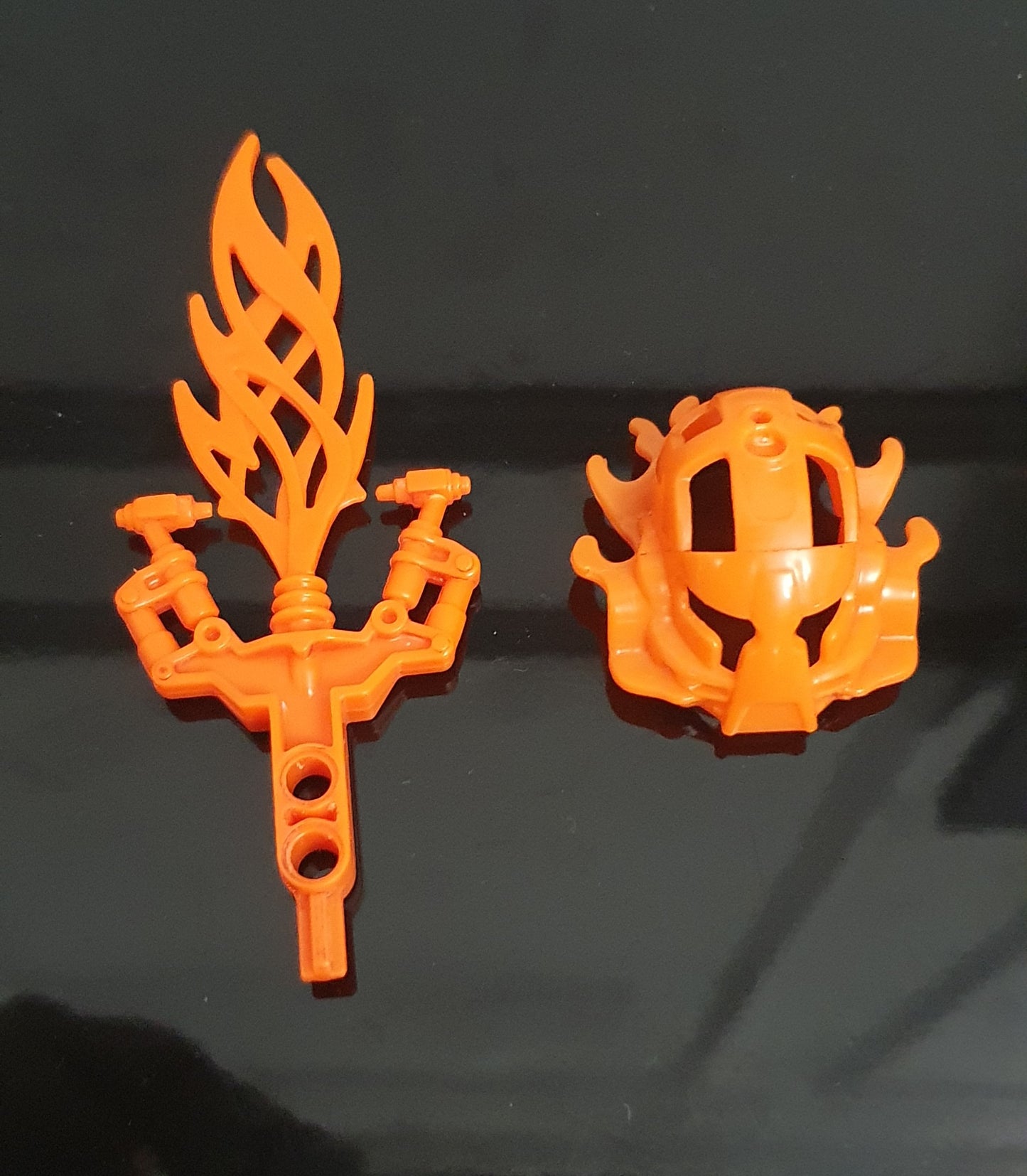 Knockoff, (2 Pack), Raanu Mask and weapon, off-Orange