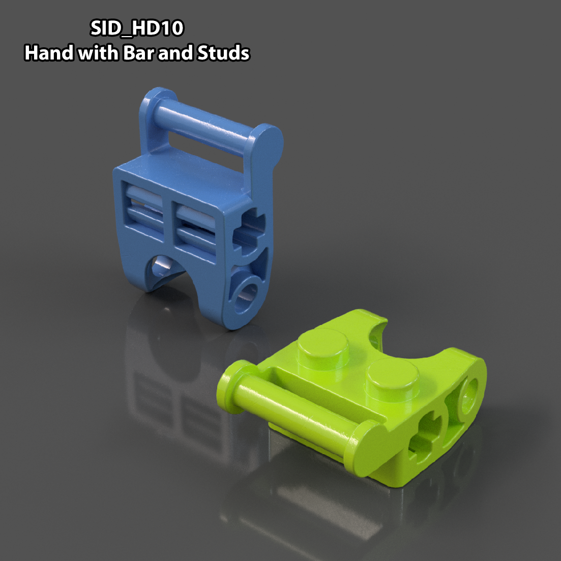 SID_HD10 Hand with Bar and Studs (Pair)