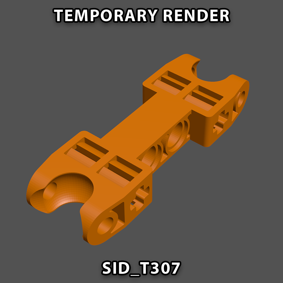 SID_T307, 6L Limb Connector, 2x Pin Holes (Pair)
