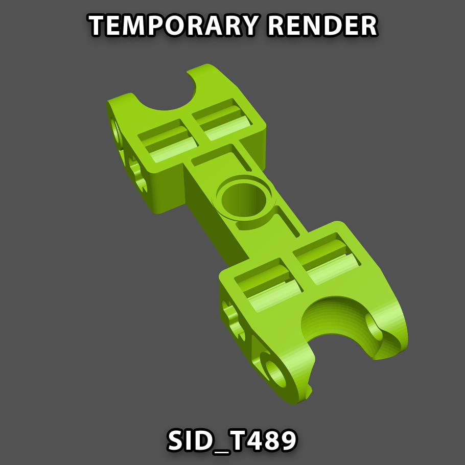 SID_T489, 6L Limb Connector, Single Perpendicular Pin Hole (Pair)