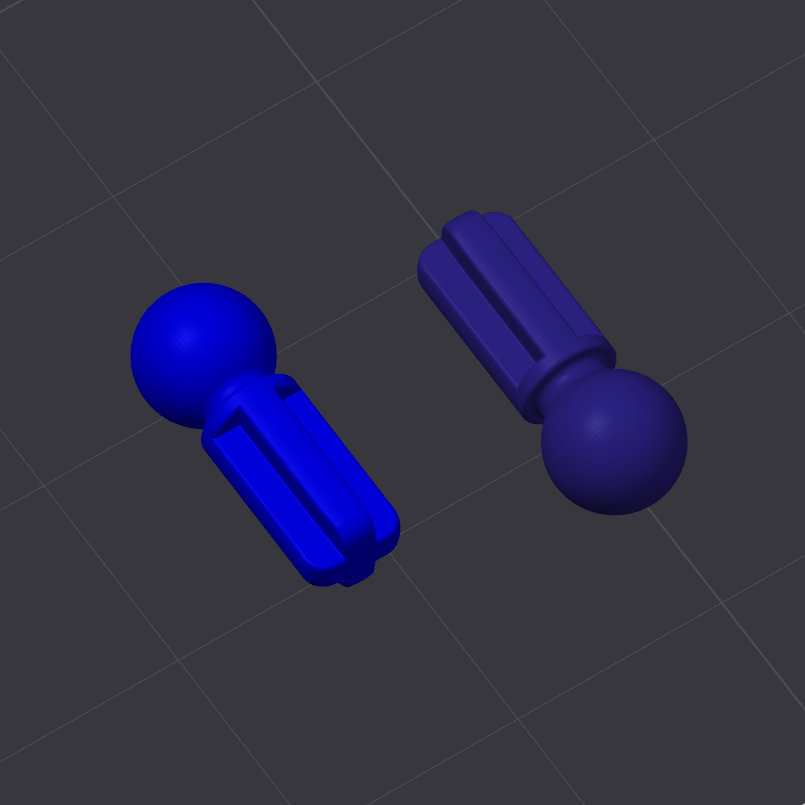 SID_2736 Towball to Axle with smaller stopper (pair)