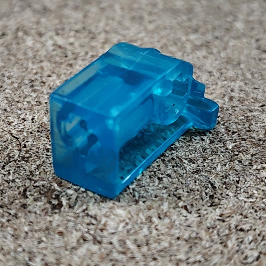 Trans-Medium Blue, Short Metru Eyestalk (1x)
