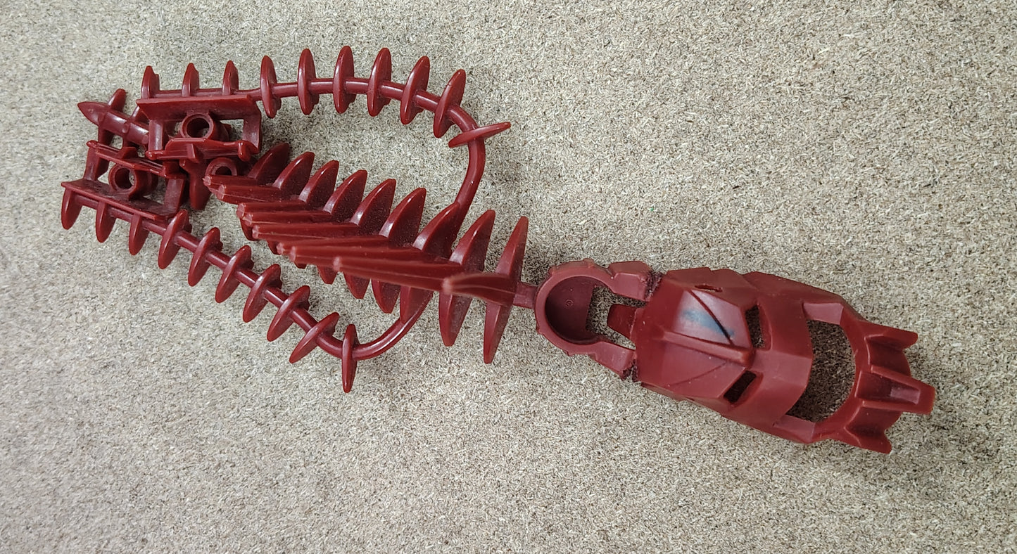 Messed up Metru Red Thok Piraka Spine (Useful for modding)