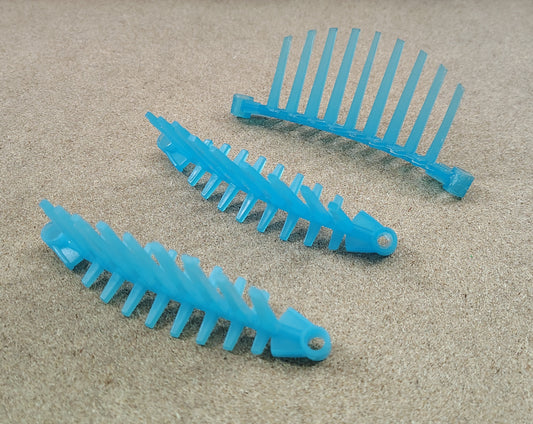 Trans Blue Barraki Spine, Semi Flexible (1x)