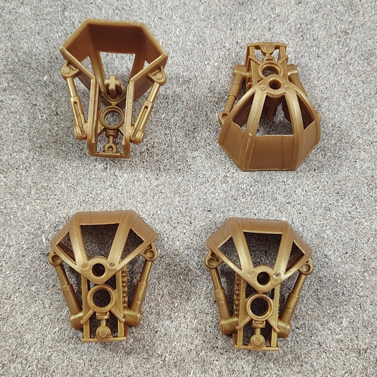 Dark Pearl Gold Metru Shoulder Pads (2x)