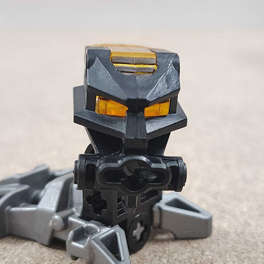 Black Metru Head with Trans Yellow Eyestalk (1x)
