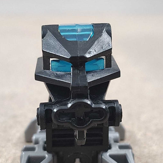 Black Metru Head with Trans Medium Blue Short Eyestalk (1x)
