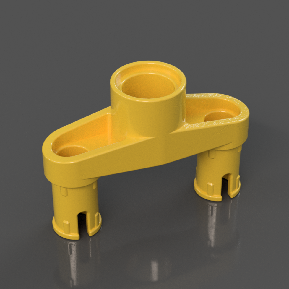 15461 Technic Pin Connector 3L with 2 Pins and Center Hole