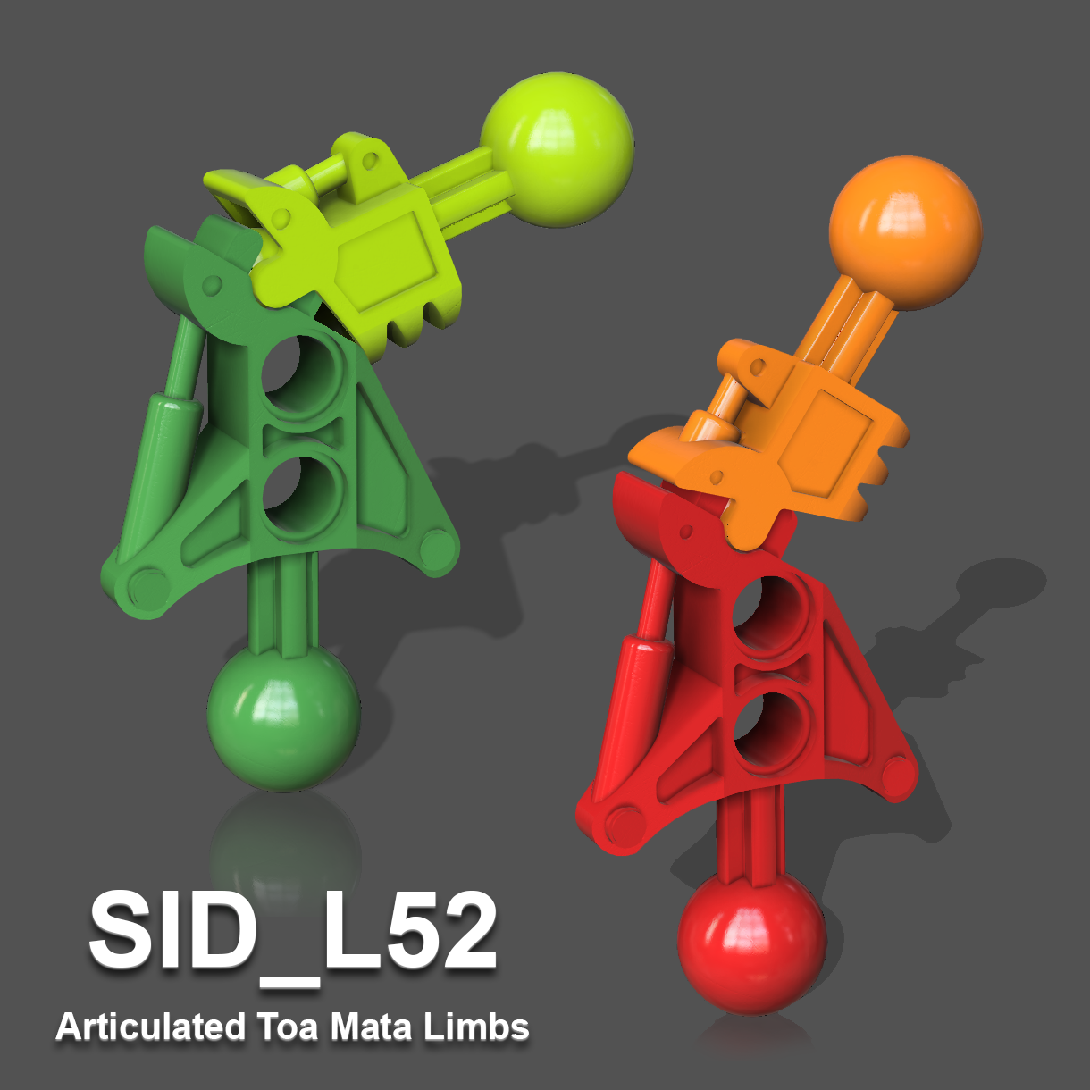 SID_L52 Articulated Toa Mata Legs/Arms (Towball)