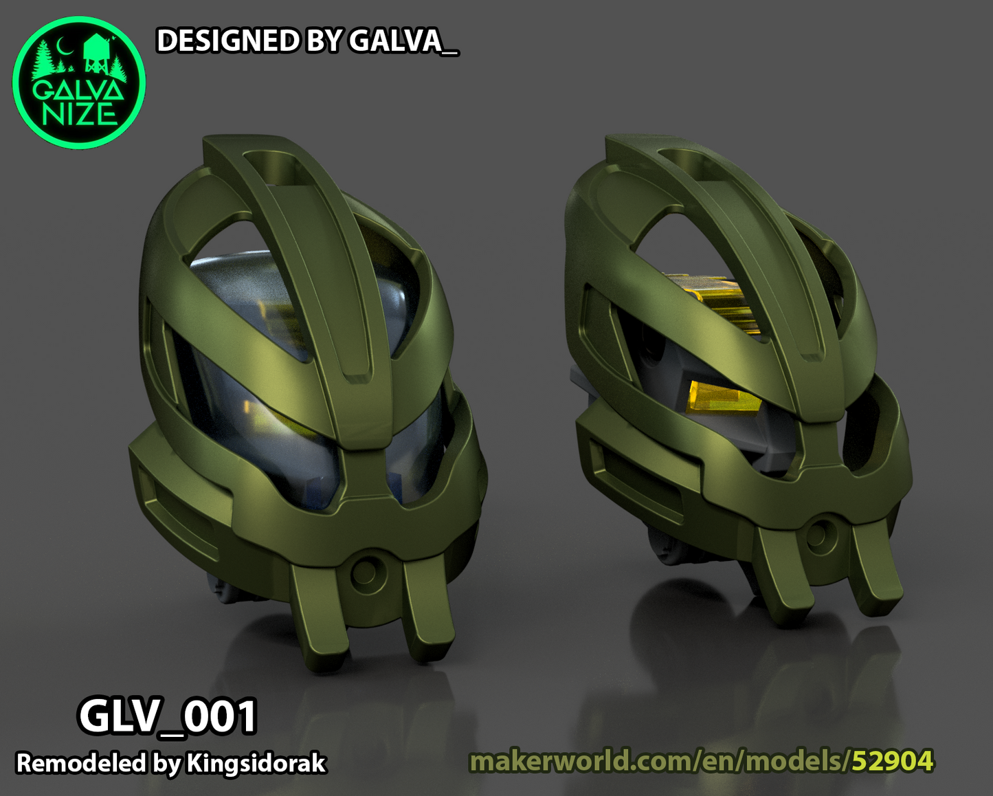 GLV_001 Faxon Mask of Growth, Bomonga Hagah, Visor Compatible