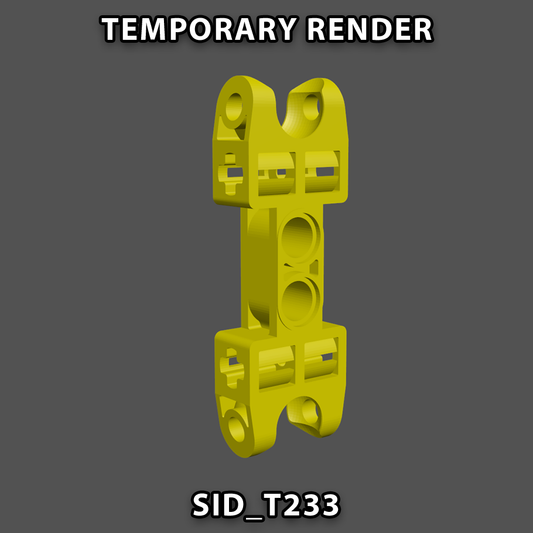 SID_T233, 6L Limb Connector, 2x Perpendicular Pin Holes (Pair)
